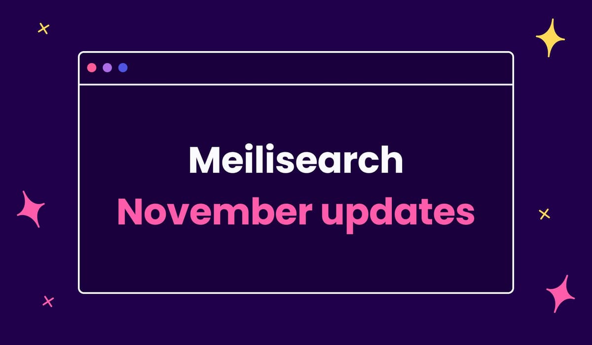 Meilisearch November updates